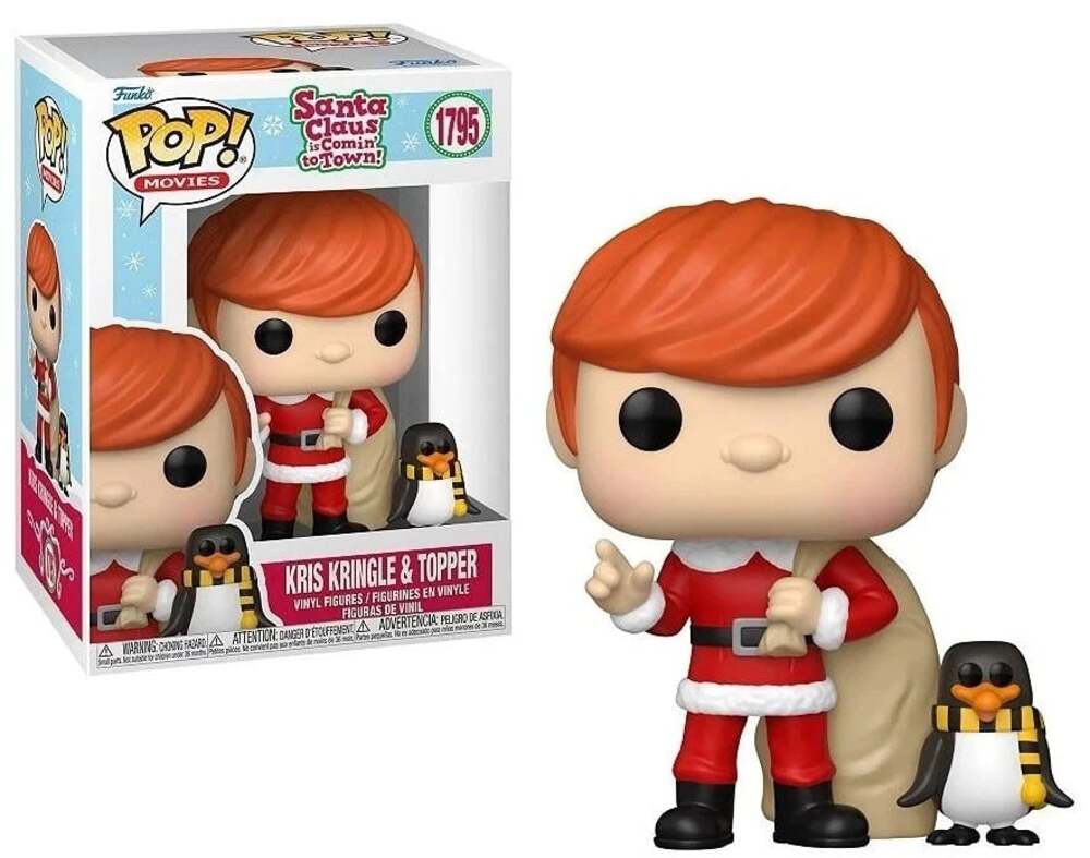 NEW Funko Pop! Santa Claus is Comin' to Town - Kris Kringle & Topper #1795